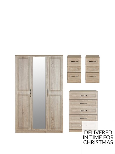 swift-winchester-partnbspassembled-4-piece-package-3-door-mirrored-wardrobe-chest-of-5-drawers-and-2-bedside-chestsnbsp--fscreg-certified