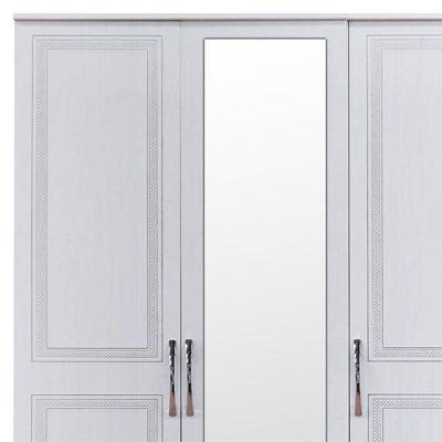 SWIFT Winchester Part Assembled 4 Piece Package - 3 Door Mirrored Wardrobe, Chest of 5 Drawers and 2 Bedside Chests - FSC® Certified