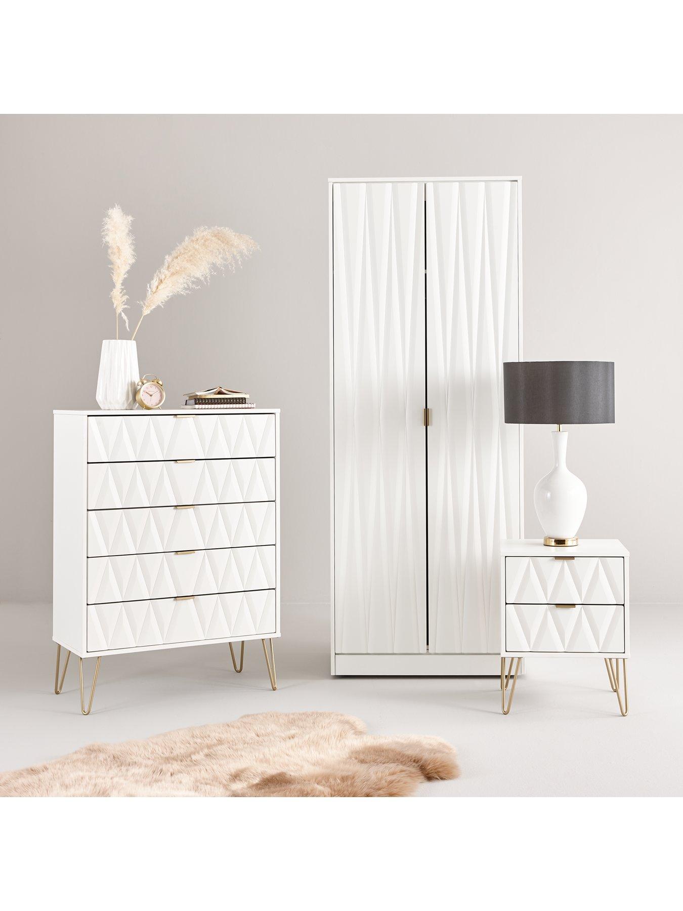 Swift Versailles Ready Assembled 3 Piece Package 5 Drawer Chest