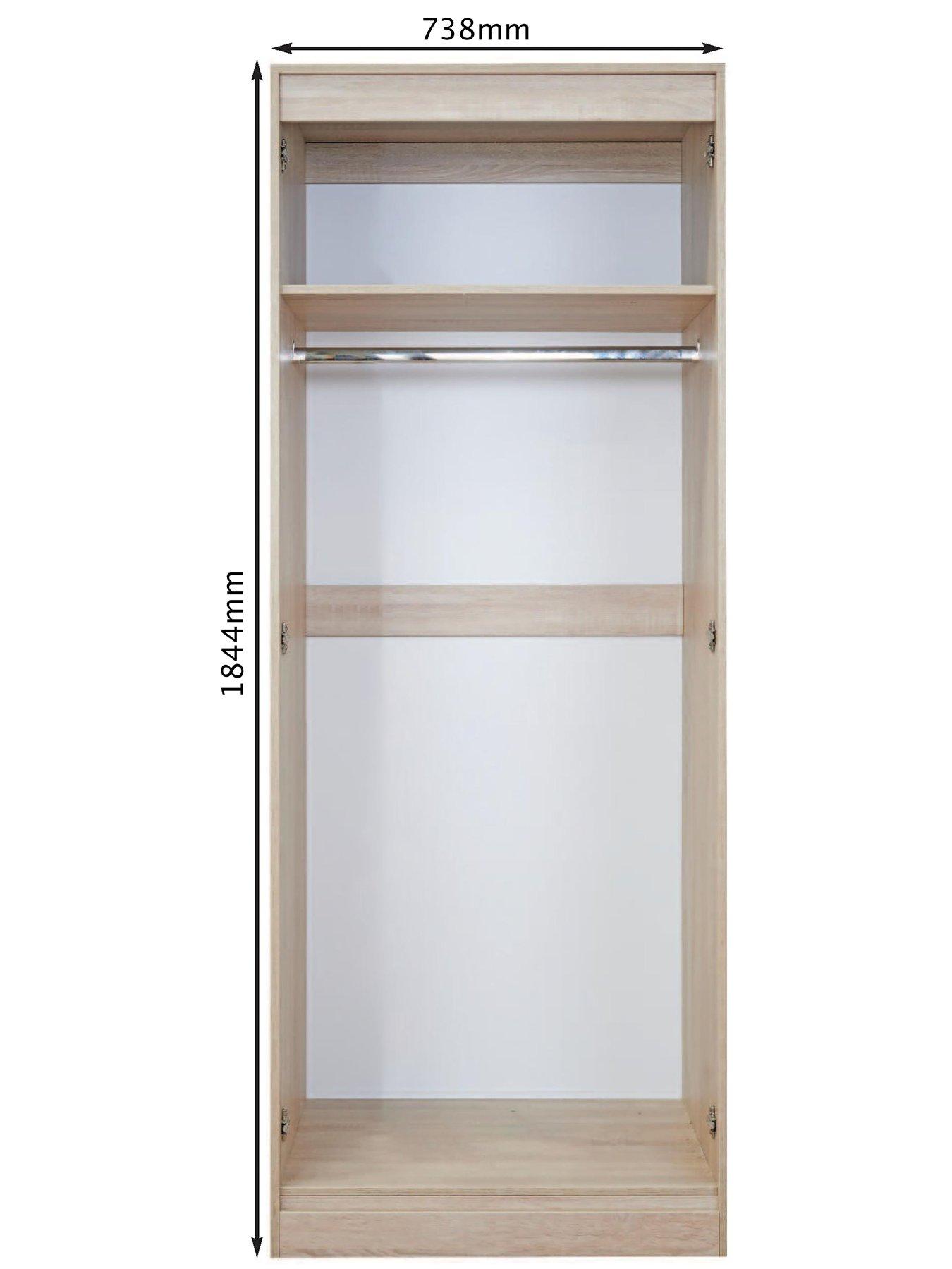 Image 6 of 8 of SWIFT Versailles Ready Assembled 4 Piece Package - 2 Door Wardrobe, 5 Drawer Chest and 2 Bedside Chests&nbsp;- FSC&reg; Certified