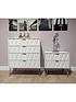  image of swift-versailles-part-assembled-4-piece-package-4-door-wardrobe-5-drawer-chest-and-2-bedside-chestsnbsp--fscreg-certified