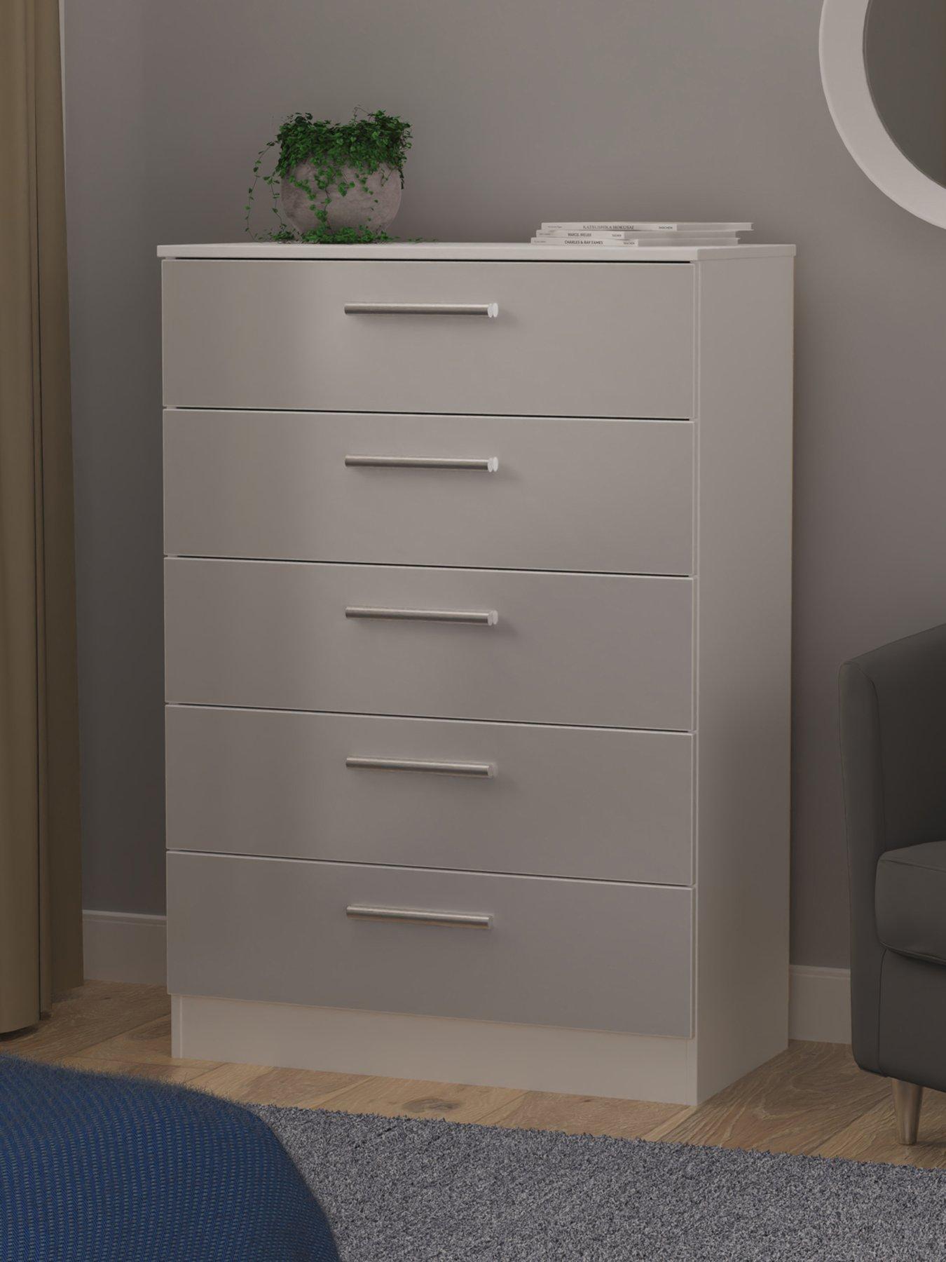 SWIFT Montreal Ready Assembled 5 Drawer Chest - FSC® Certified