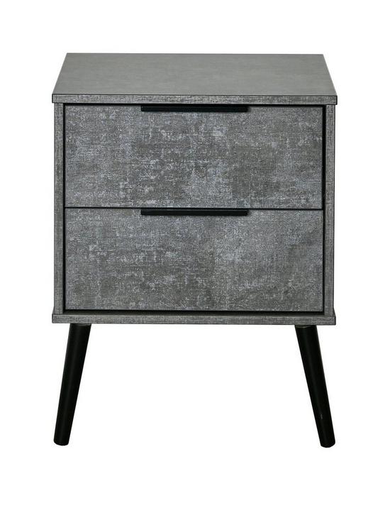 front image of swift-berlin-ready-assembled-2-drawer-bedside-chest