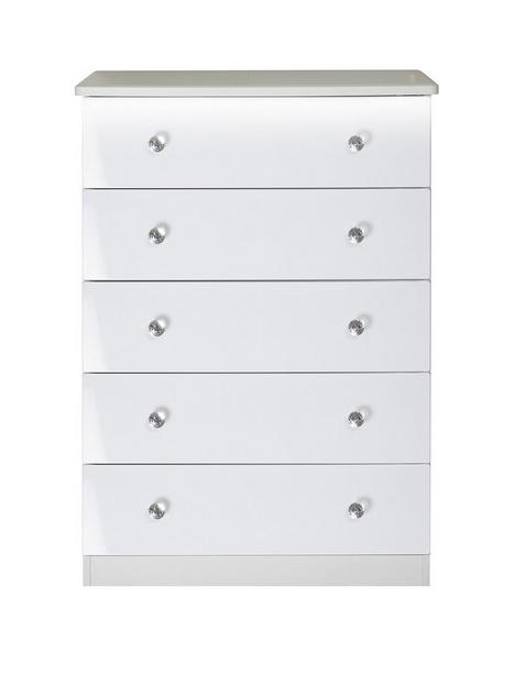 swift-lumiere-5-drawer-chest-with-lights-white-gloss
