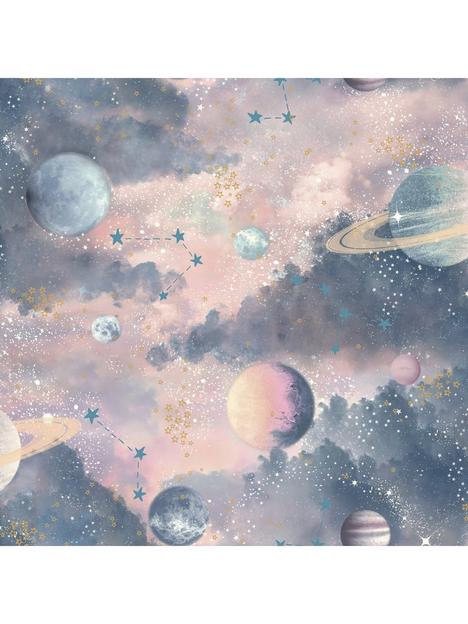 arthouse-glitter-planets-wallpaper