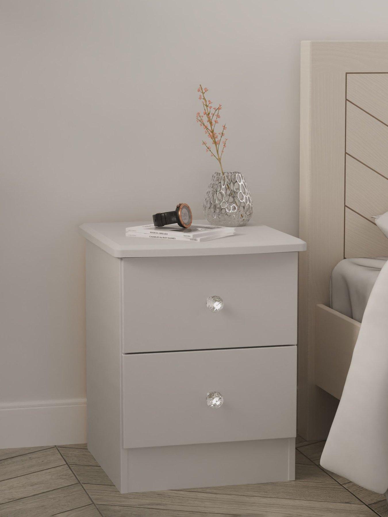 Product photograph of Swift Verve Ready Assembled 2 Drawer Bedside Chest - Fsc Reg Certified from very.co.uk