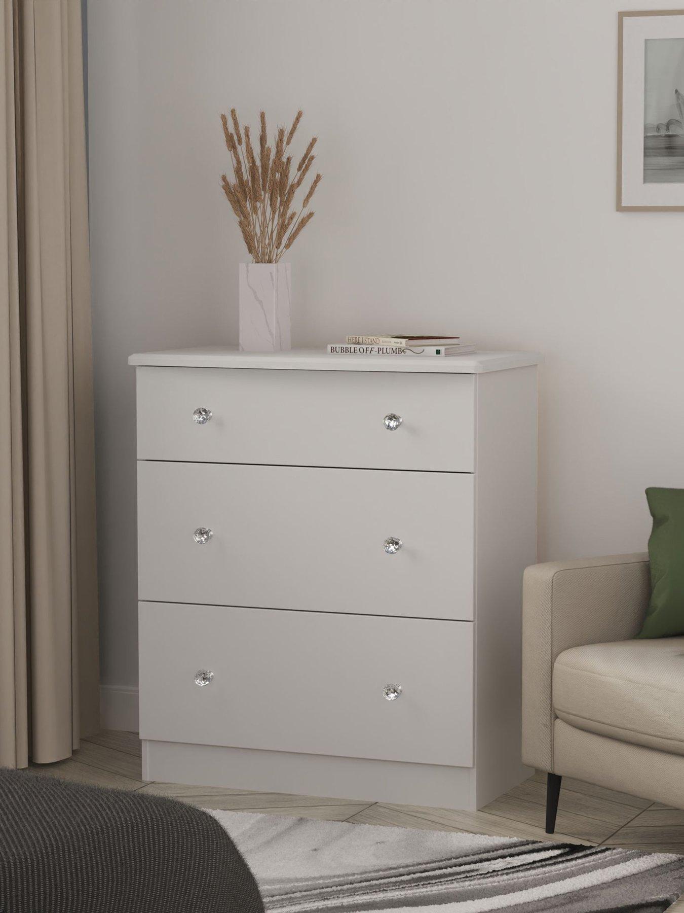 SWIFT Verve Ready Assembled 3 Drawer Deep Chest - FSC® Certified