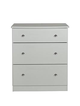 Product photograph of Swift Verve Ready Assembled 3 Drawer Deep Chest - Fsc Reg Certified from very.co.uk