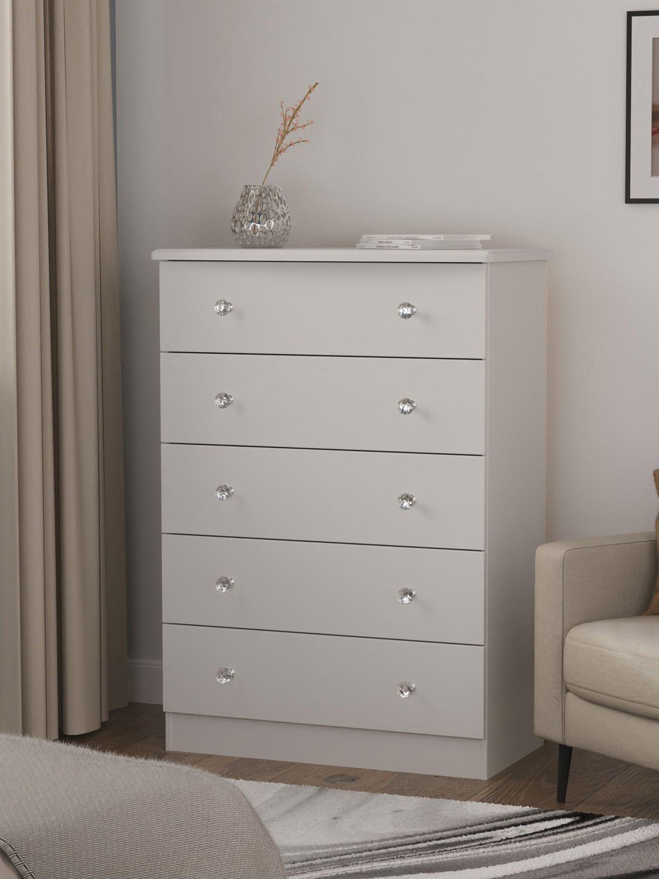 Product photograph of Swift Verve Ready Assembled 5 Drawer Chest - Fsc Reg Certified from very.co.uk