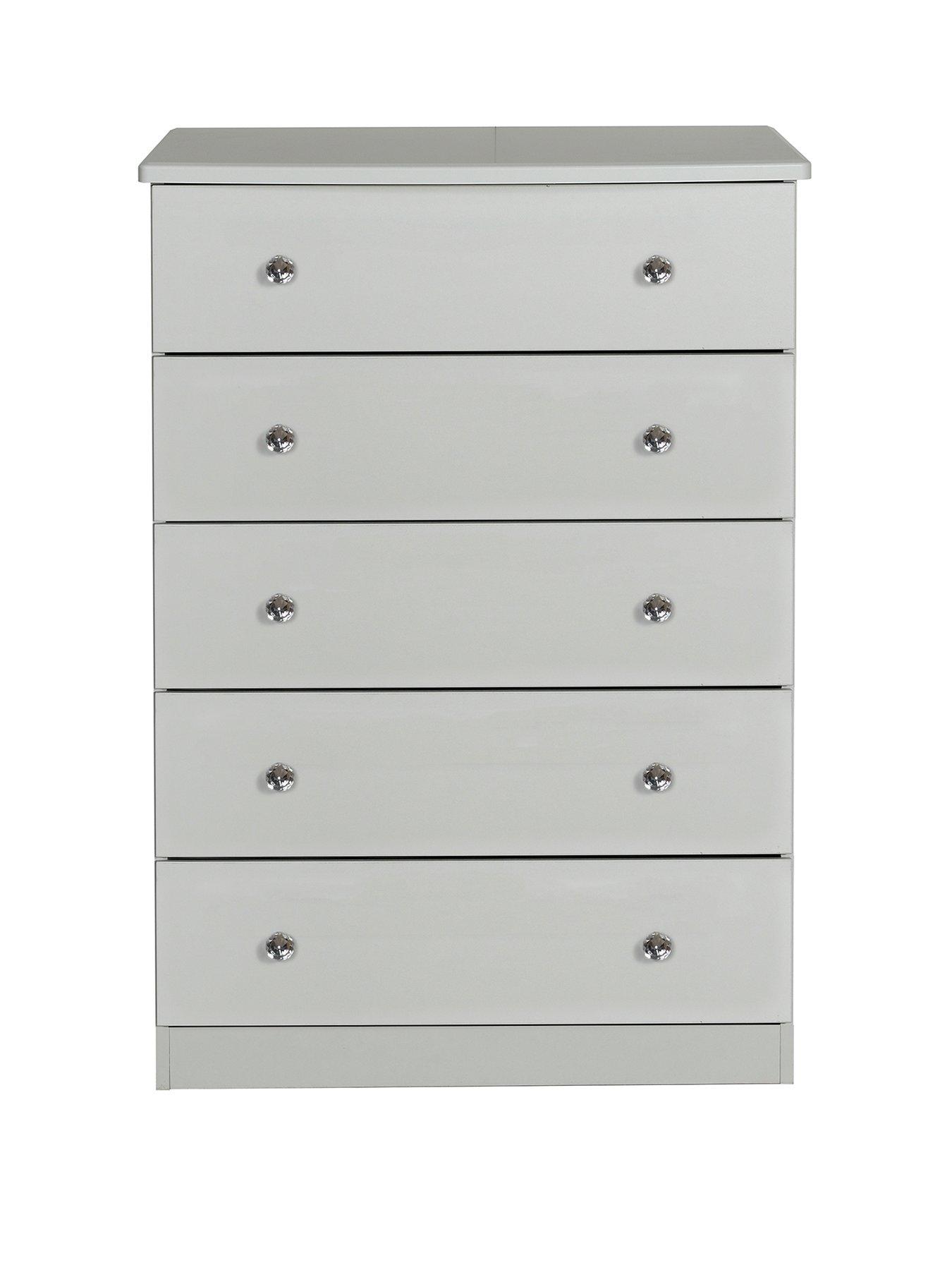 Ready assembled deals chest of drawers