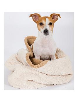 Product photograph of Rosewood Micro Sherpa Pet Throw from very.co.uk