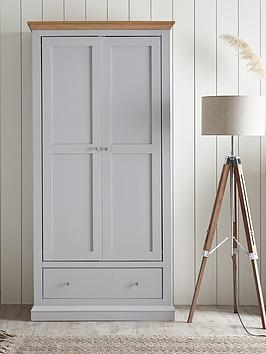 Product photograph of Very Home Hanna 2 Door 1 Drawer Wardrobe from very.co.uk