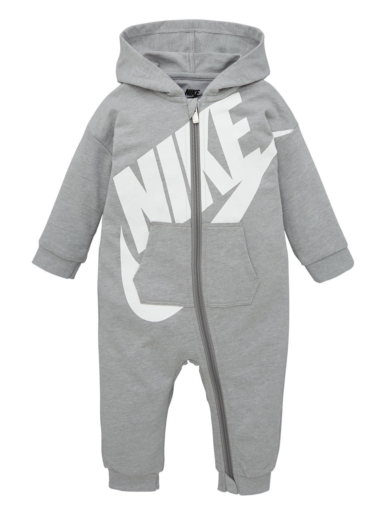 Generalizar comienzo Soleado Nike Sportswear Baby Boys All Day Play Full Zip Hooded All In One - Grey  Heather | very.co.uk