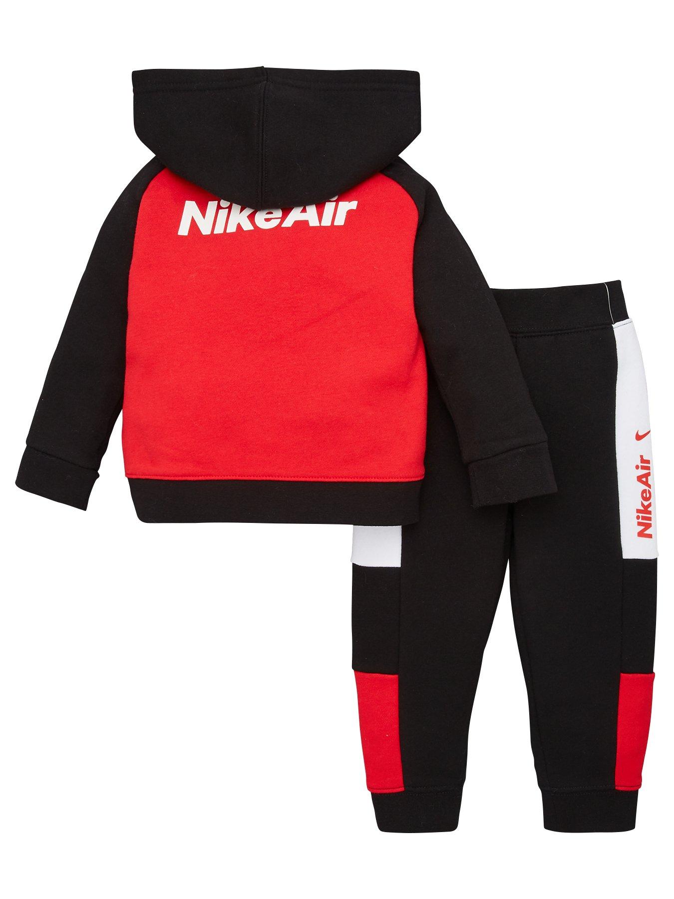 baby red nike tracksuit