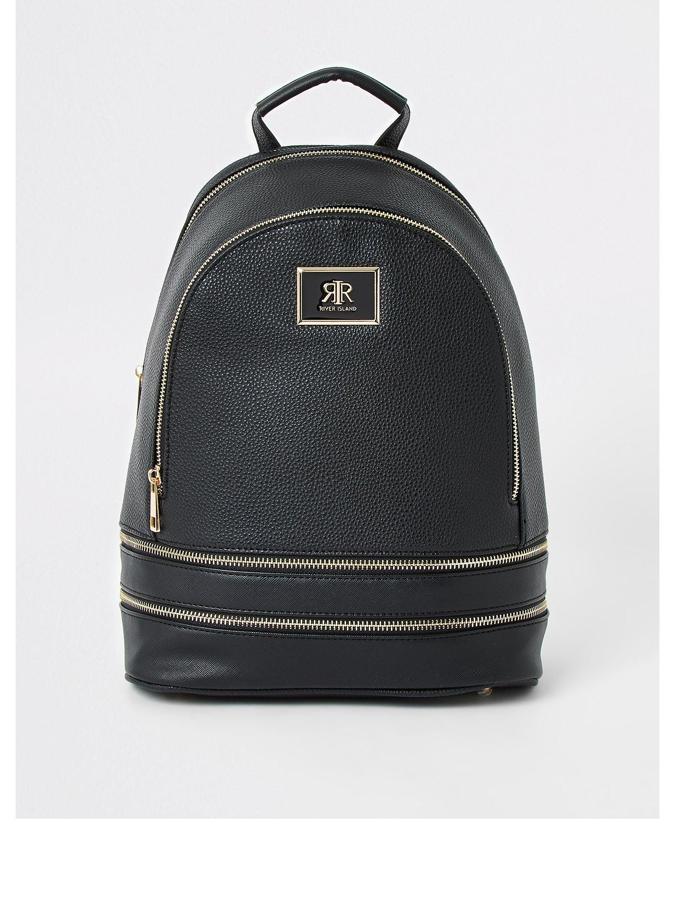 river island leather backpack