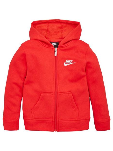 nike-sportswear-younger-child-club-full-zip-hoodie-red