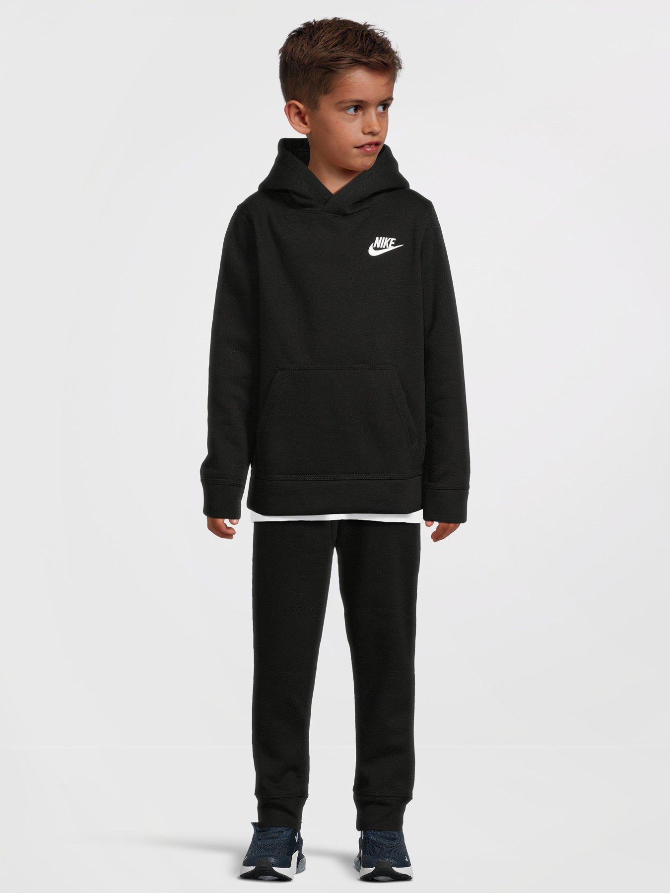 Nike Kids Boys Club Overhead Hoody - Black | Very.co.uk