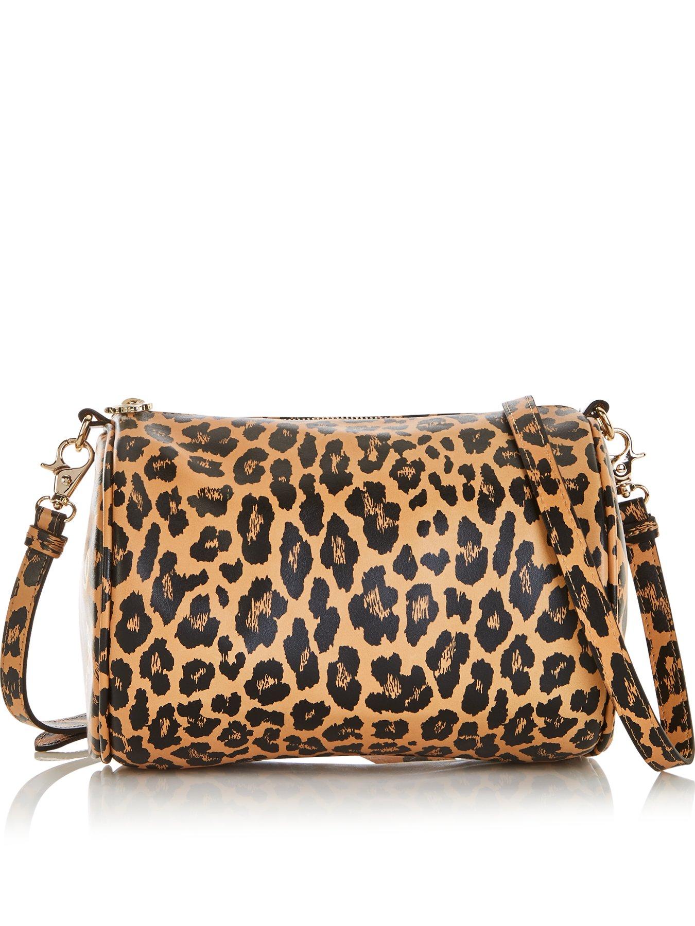 leopard print cross body bag uk