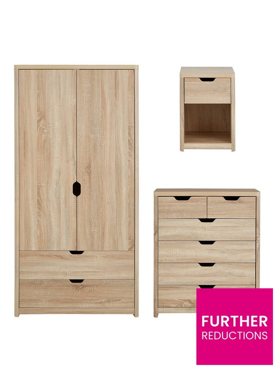 stillFront image of very-home-aspen-3-piece-package-2-door-2-drawer-wardrobe-4-2-chest-and-bedside-chest-oak-effect