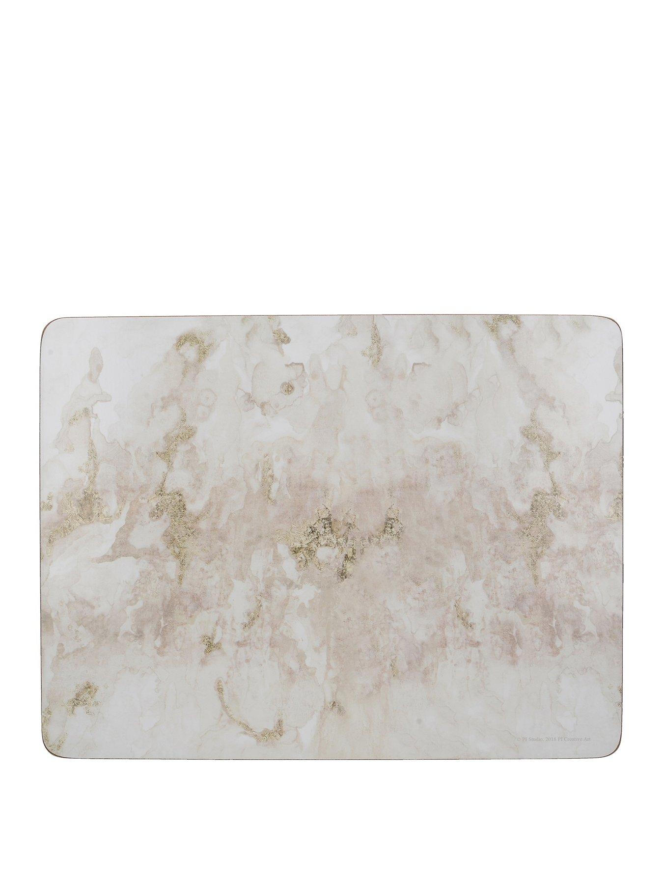 Image of Creative Tops Grey Marble Placemats – Set of 6