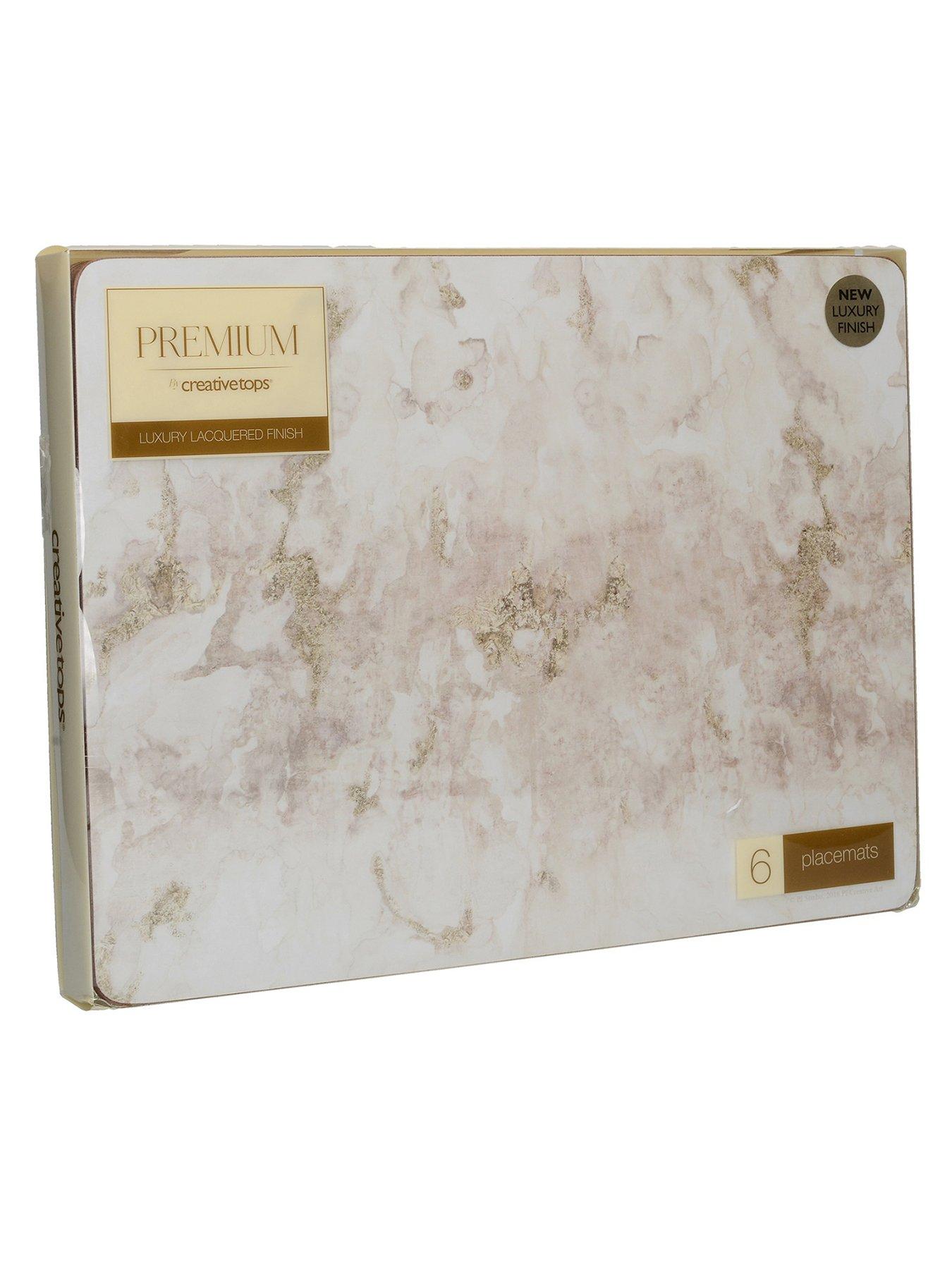 Image 2 of 3 of Creative Tops Grey Marble Placemats &ndash; Set of 6