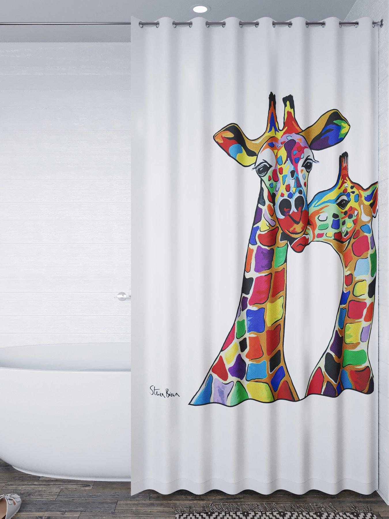 Image 1 of 4 of Croydex Steven Brown Francie and Josie McZoo Shower Curtain