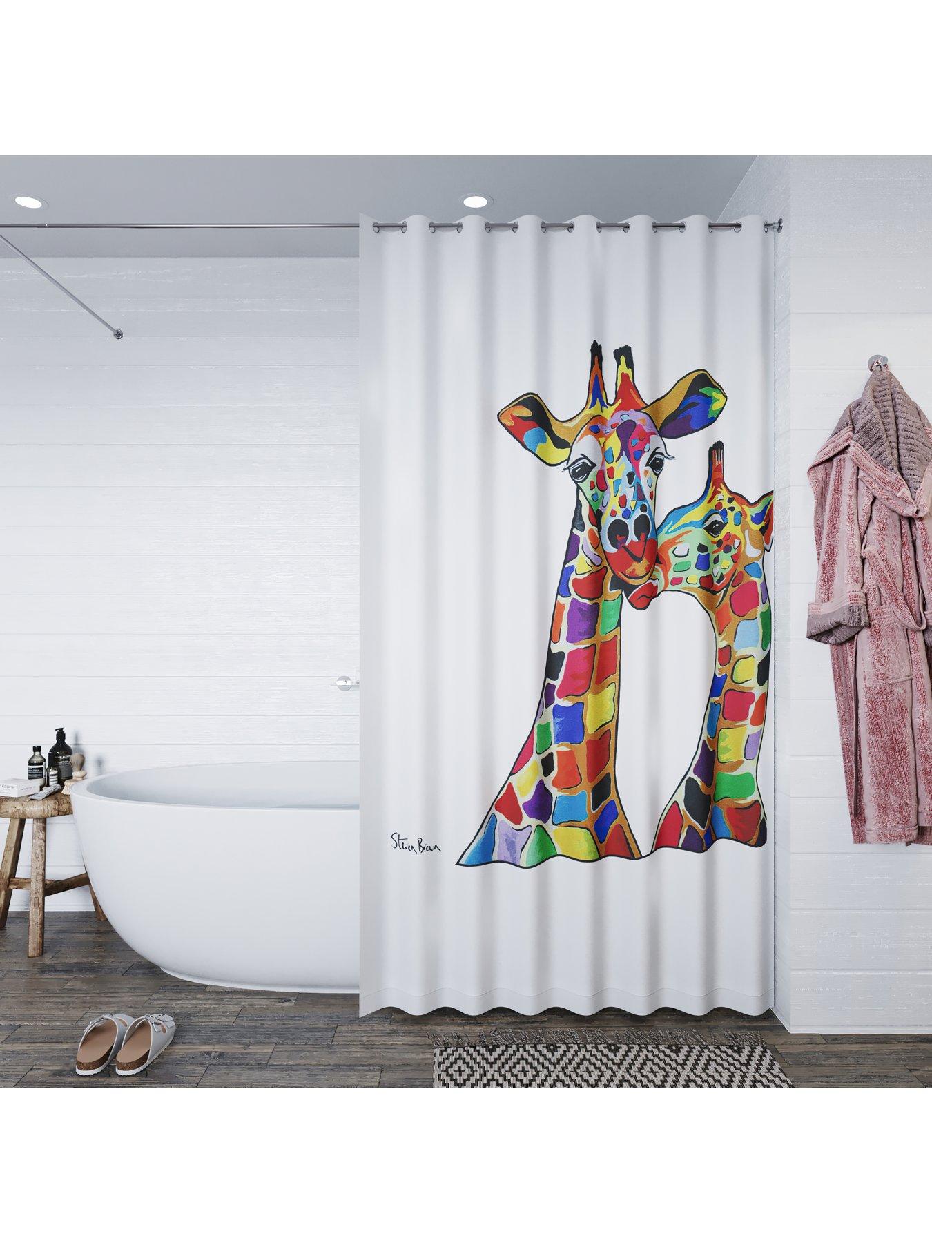 Image 6 of 6 of Croydex Steven Brown Francie and Josie McZoo Shower Curtain