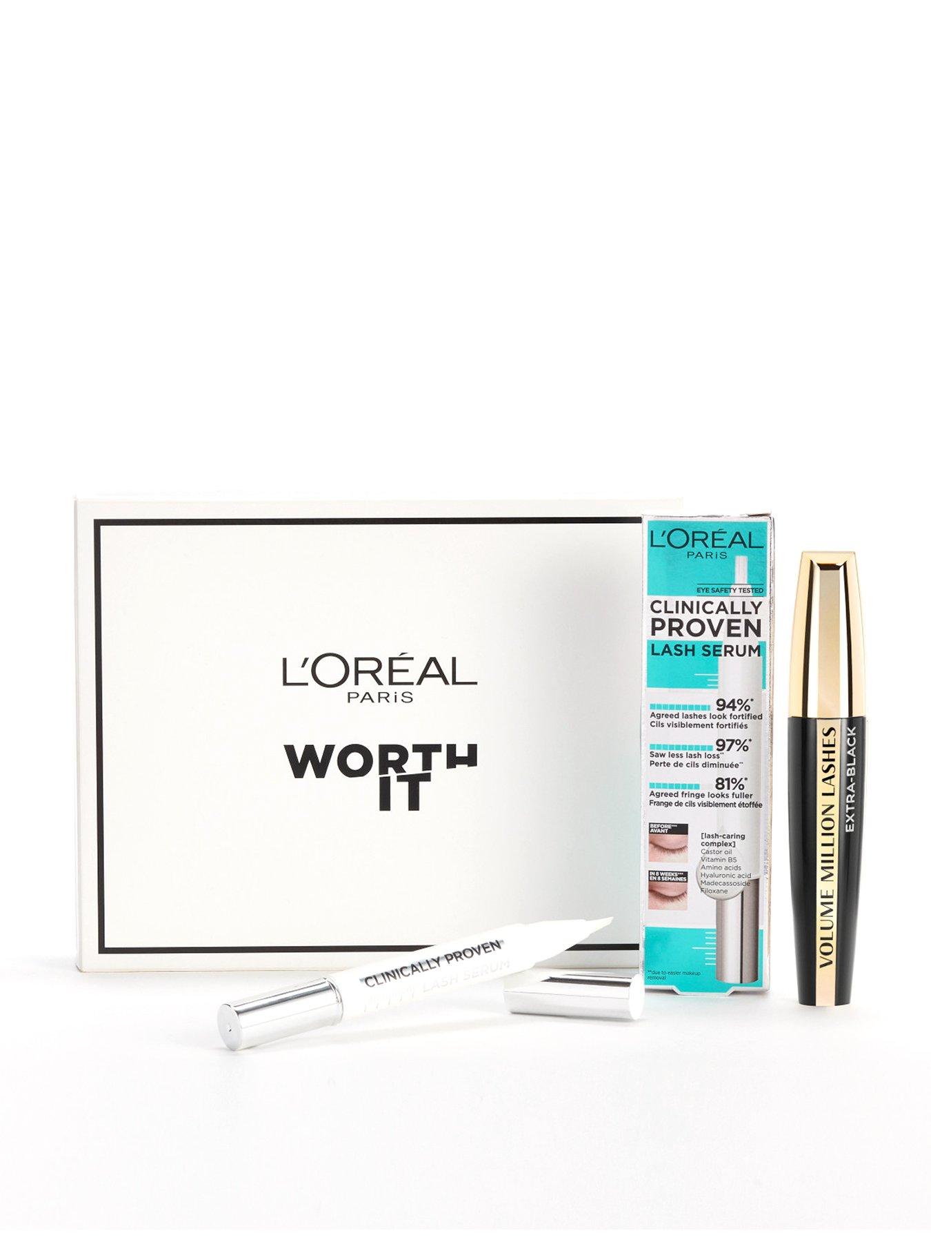 L'Oreal Paris L'Oreal Paris Lash Care Eye Makeup Kit: Clinically Proven Lash Serum And Volume Million Mascara review