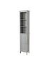  image of lloyd-pascal-devonshire-tall-bathroom-cabinet-painted-grey