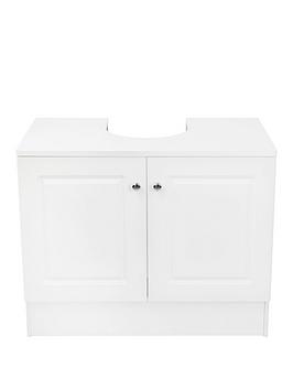 Product photograph of Lloyd Pascal Devonshire Under Basin Bathroom Storage Unit - White from very.co.uk