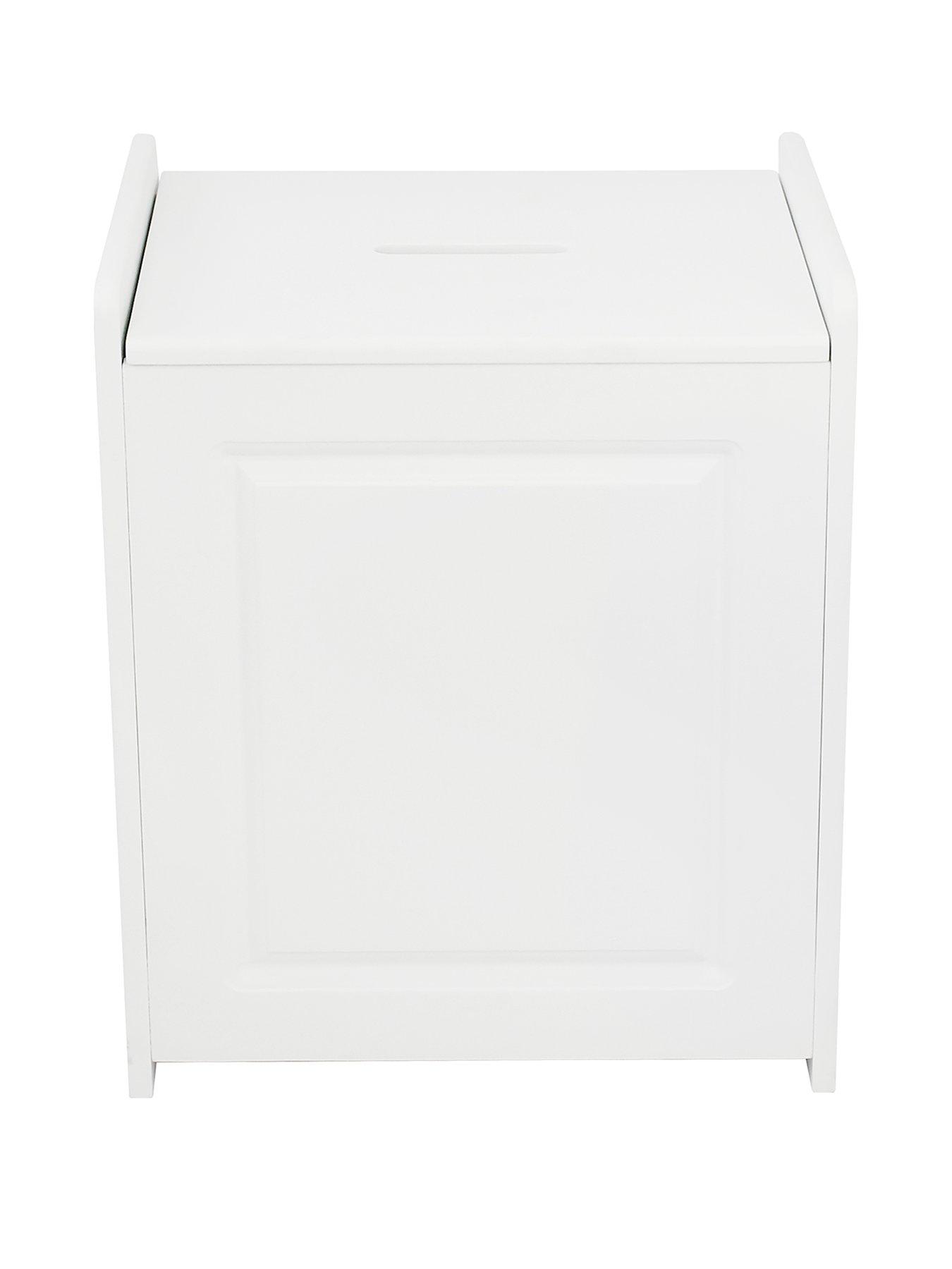 Product photograph of Lloyd Pascal Devonshire Laundry Hamper - White from very.co.uk