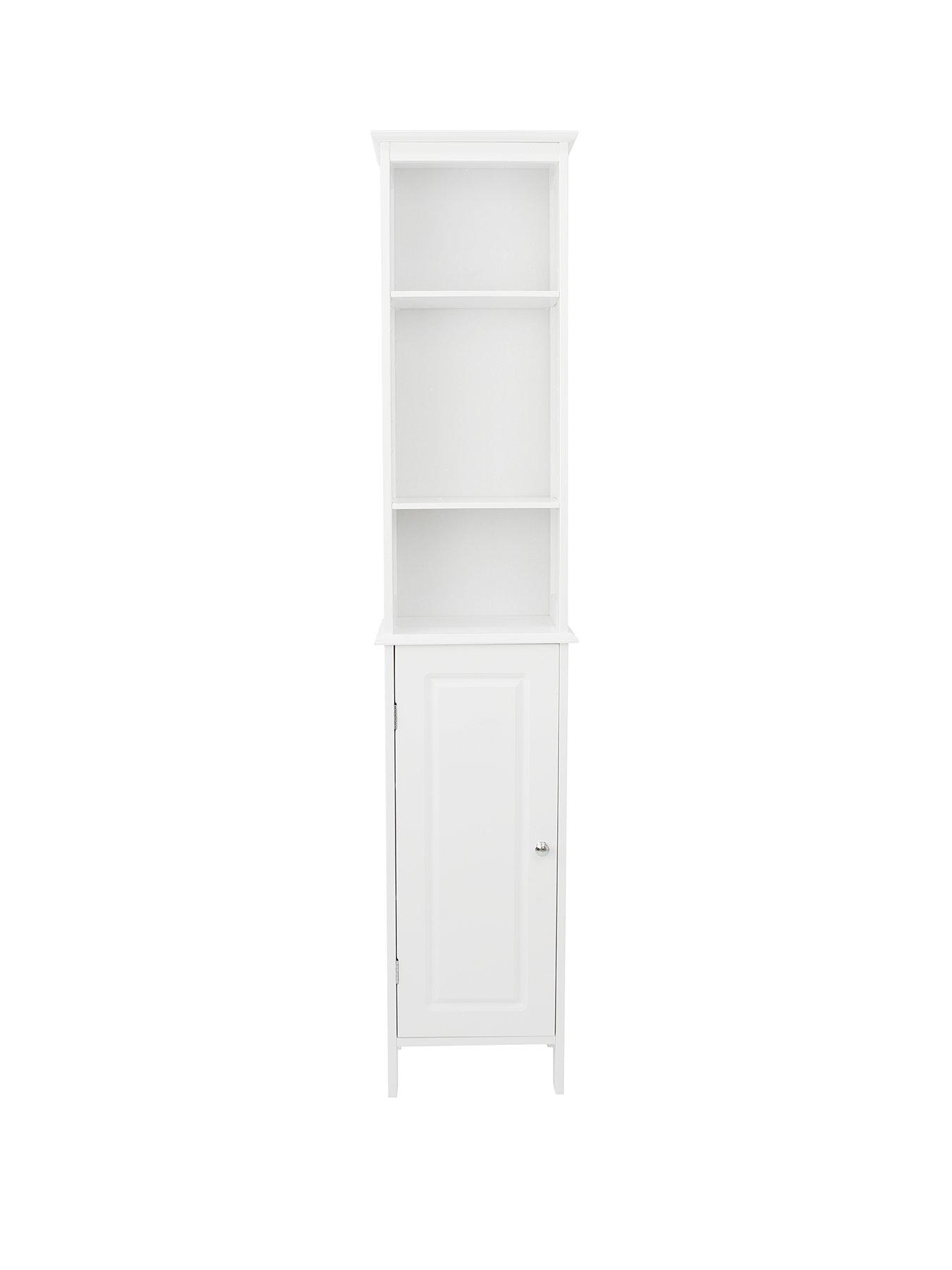 Lloyd Pascal Devonshire Tall Bathroom Cabinet - White 