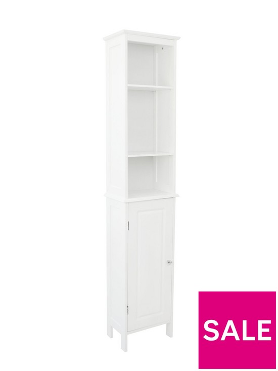 stillFront image of lloyd-pascal-devonshire-tall-bathroom-cabinet-white