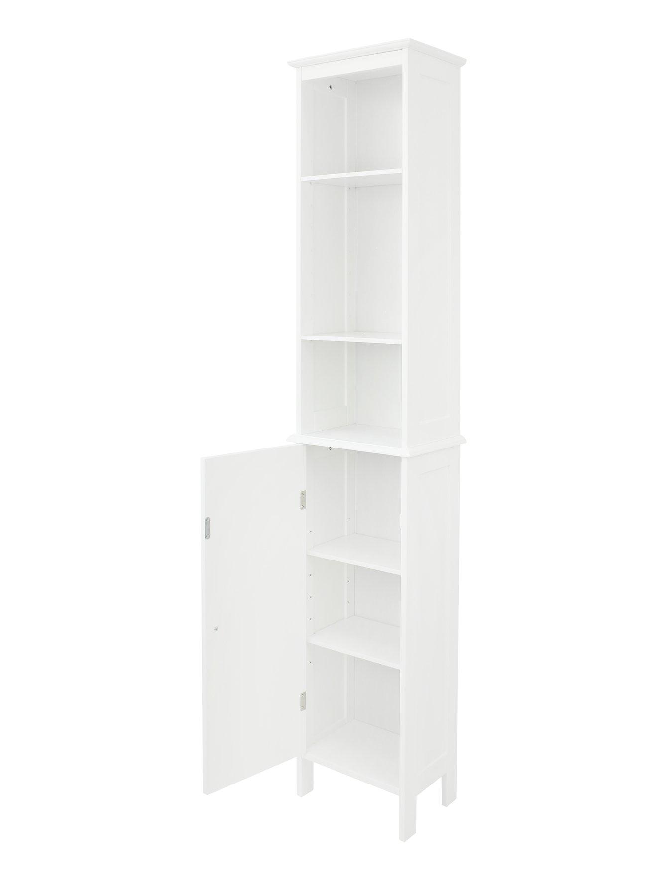 Lloyd Pascal Devonshire Tall Bathroom Cabinet - White | Very.co.uk