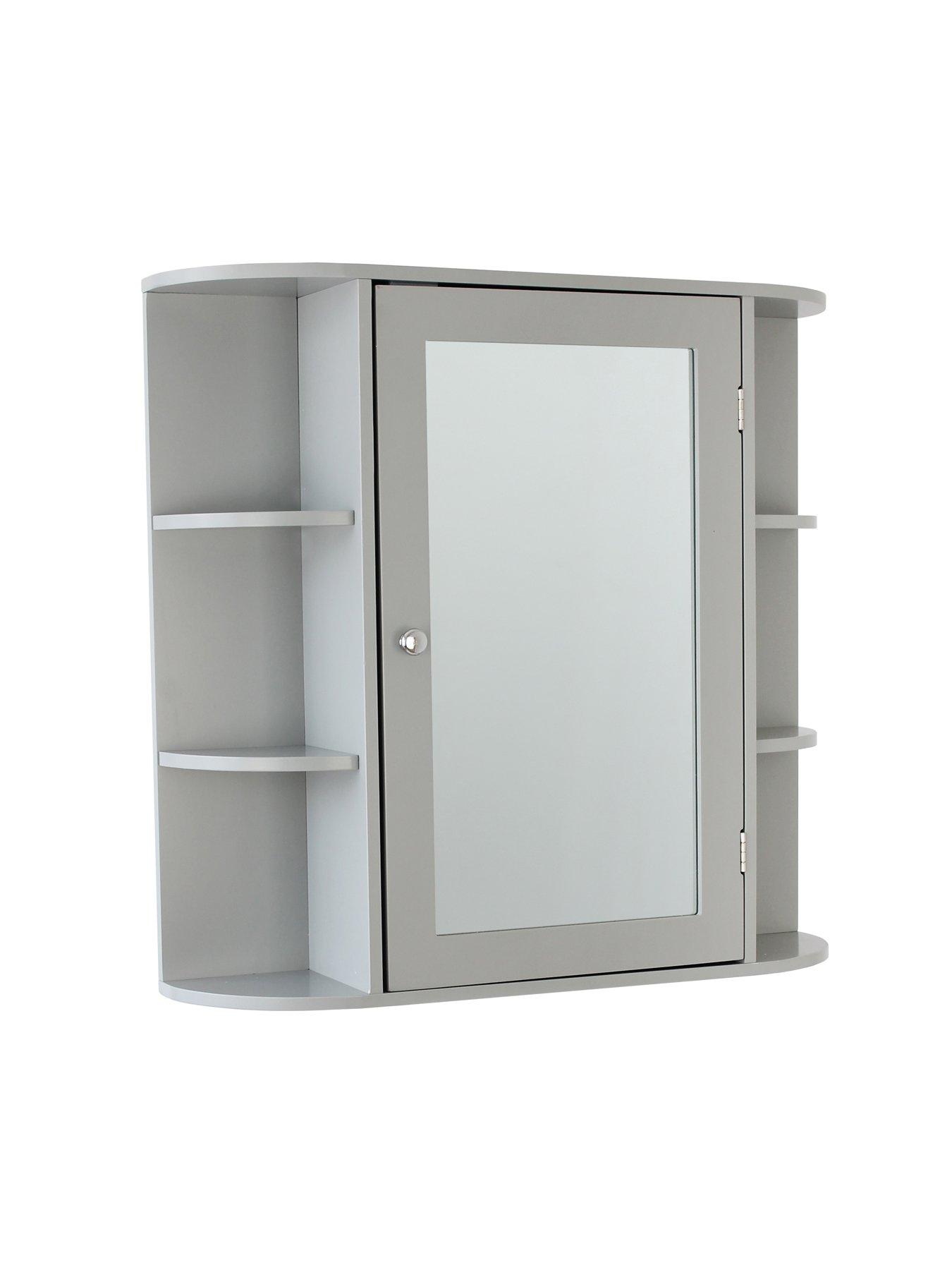 Lloyd Pascal Devonshire Mirrored Bathroom Wall Grey very.co.uk