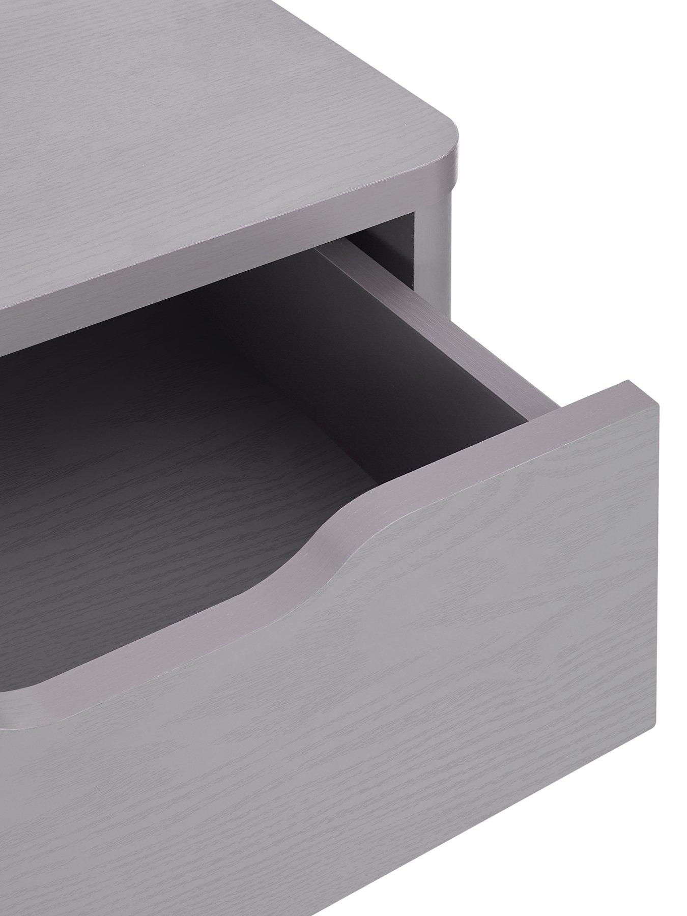 Image 4 of 6 of Very Home Aspen 1 Drawer Bedside Chest - Grey Oak Effect