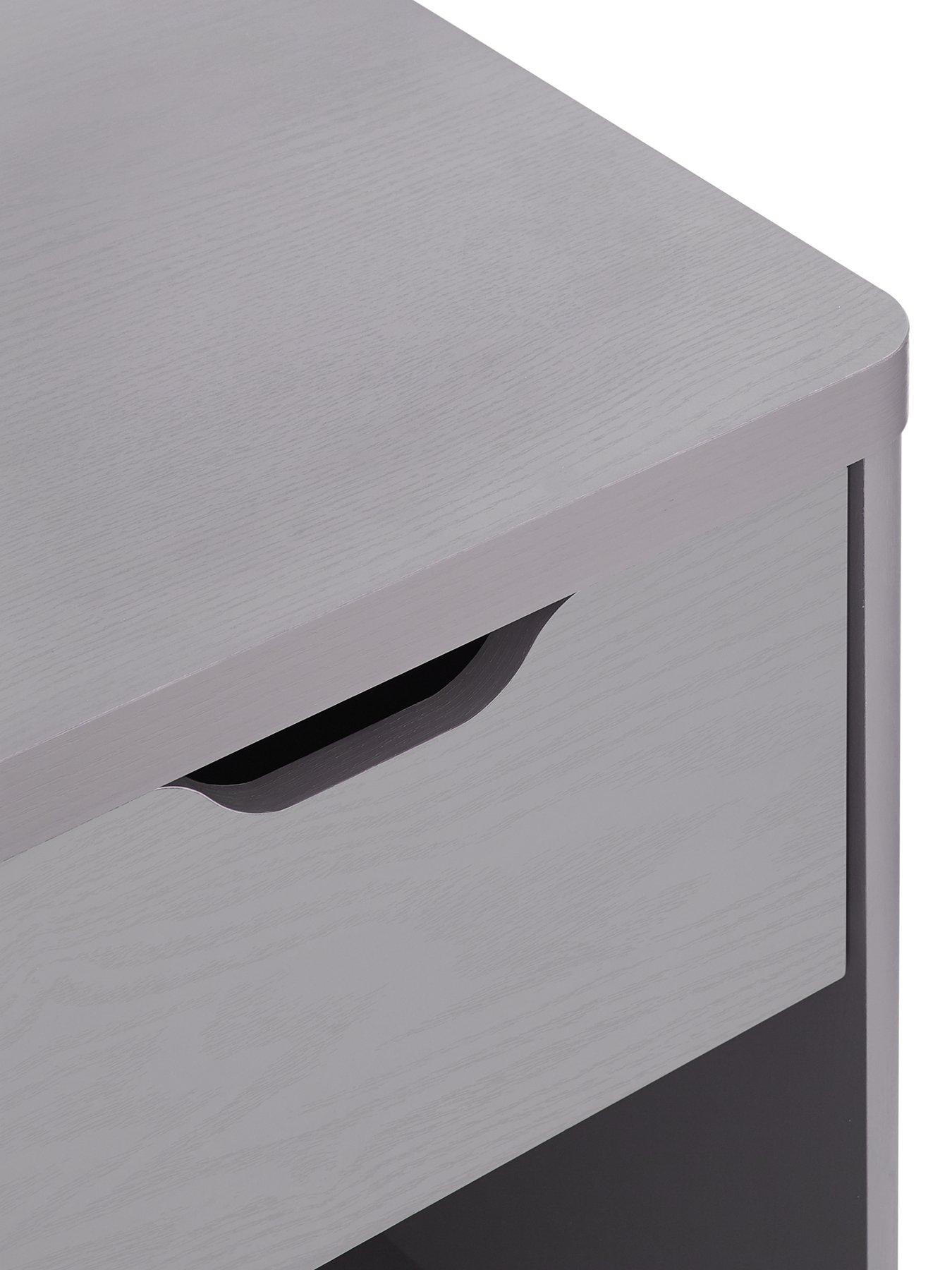 Image 5 of 6 of Very Home Aspen 1 Drawer Bedside Chest - Grey Oak Effect