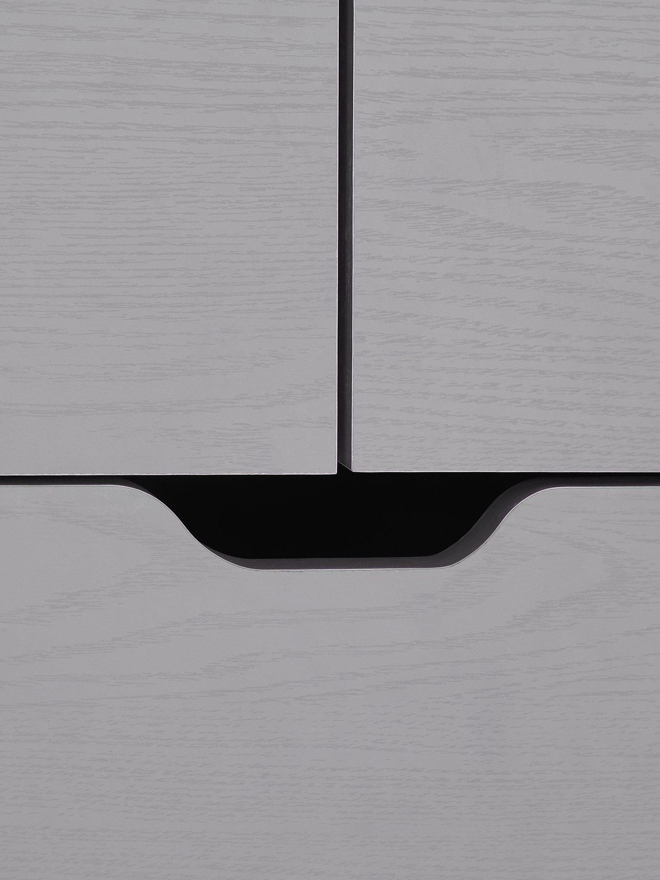 Image 4 of 6 of The Very Collection Aspen 4 + 2 Drawer Chest - Grey Oak Effect