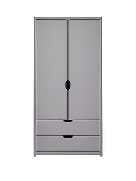 Product photograph of Very Home Aspen 2 Door 2 Drawer Wardrobe - Grey Oak Effect from very.co.uk