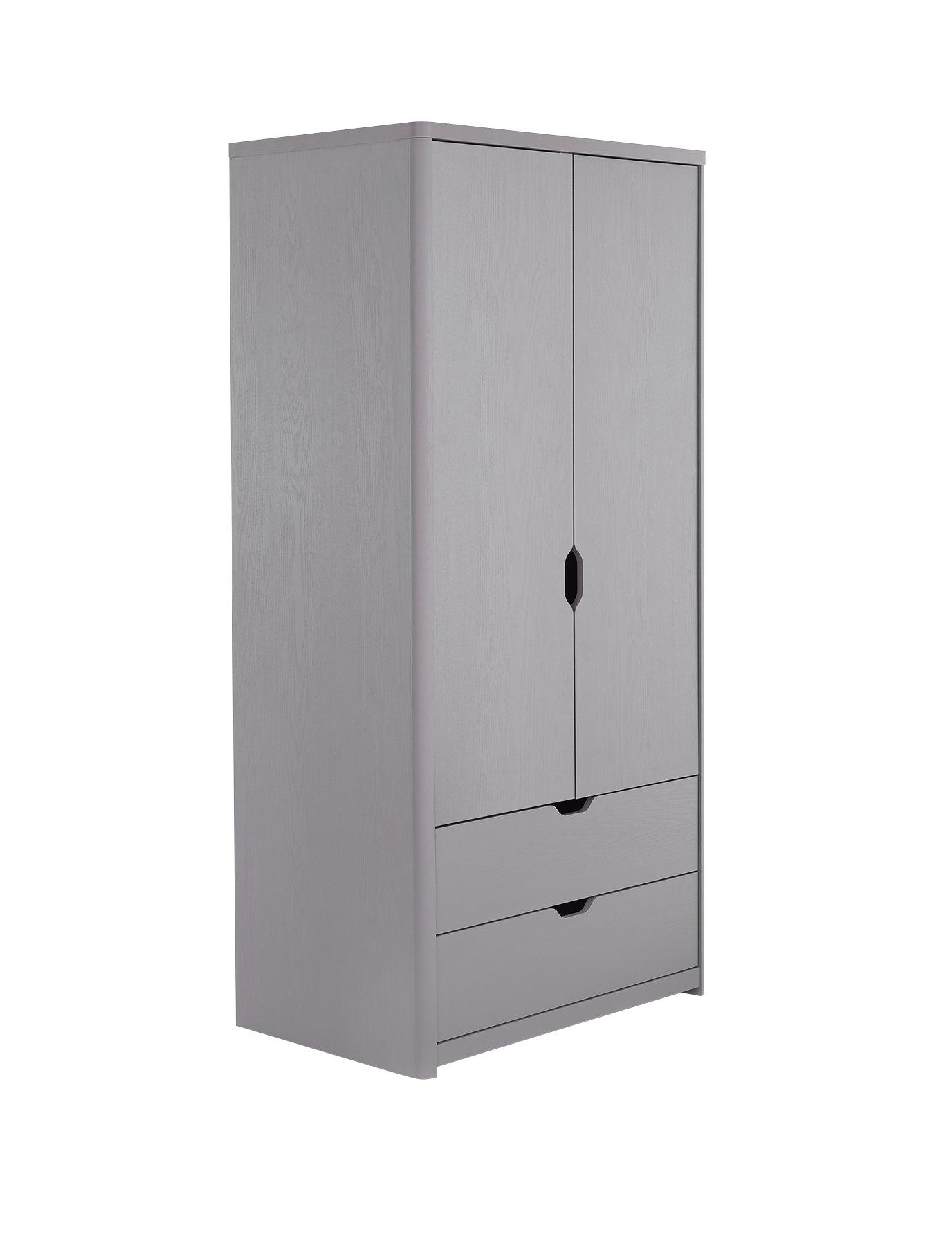 Image 3 of 6 of Very Home Aspen 2 Door, 2 Drawer Wardrobe - Grey Oak Effect