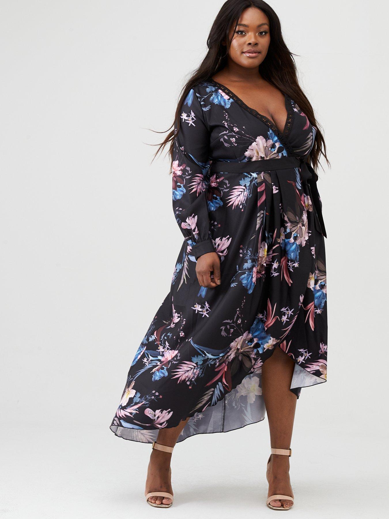 long sleeve maxi dress plus size uk