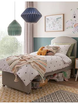 Silentnight Kids Maxi Store Fabric Divan Bed Set, Sprung Mattress And Headboard