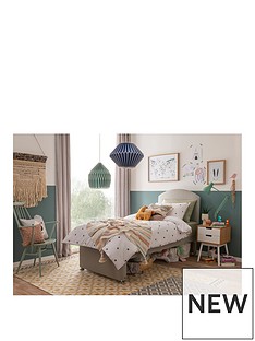 Silentnight Maxi Store Divan Bed Set With Kids Sprung Matress | Sandstone