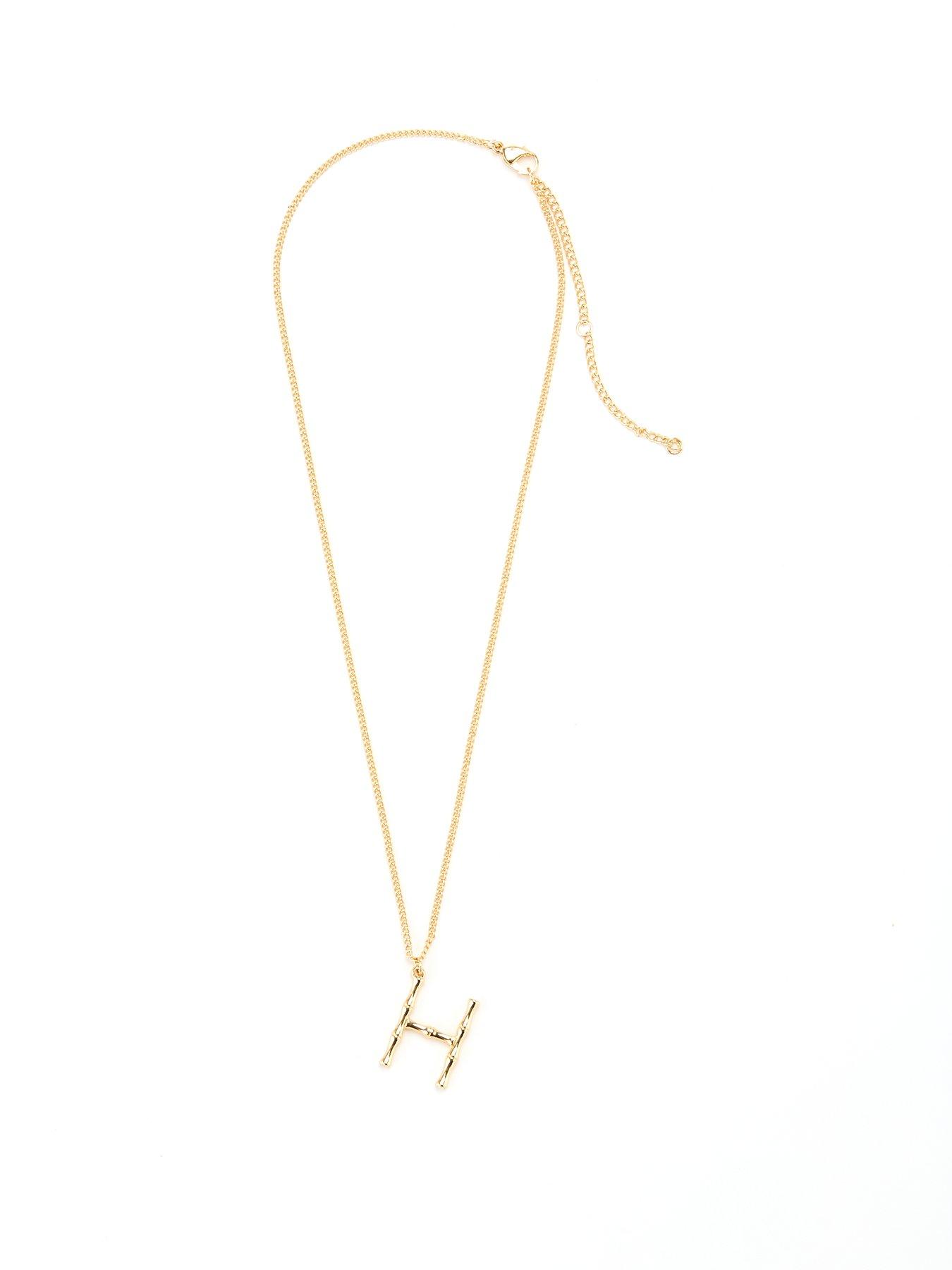 V By Very Bamboo Initial Necklace H review