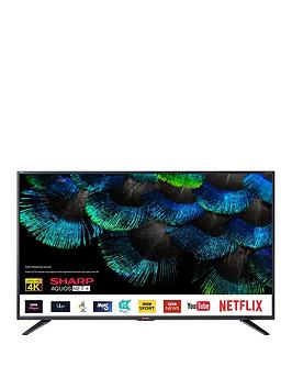 Sharp 50Bj5K 50 Inch 4K Ultra Hd Smart Tv With Freeview Play - Black
