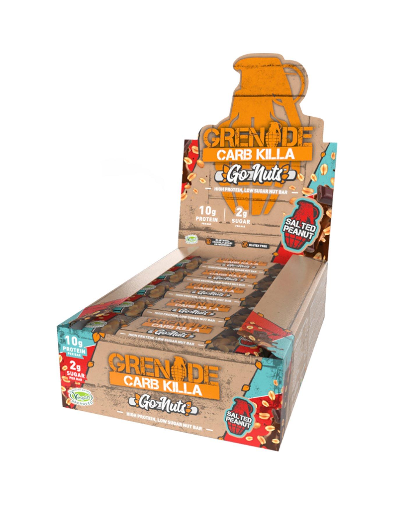 Grenade Grenade Carb Killa Go Nuts Salted Peanut Vegan Protein Bar 40G X 15 review