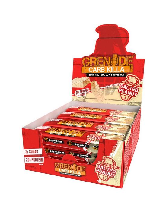 front image of grenade-carb-killa-peanut-protein-bar-case-of-12-xnbsp60g