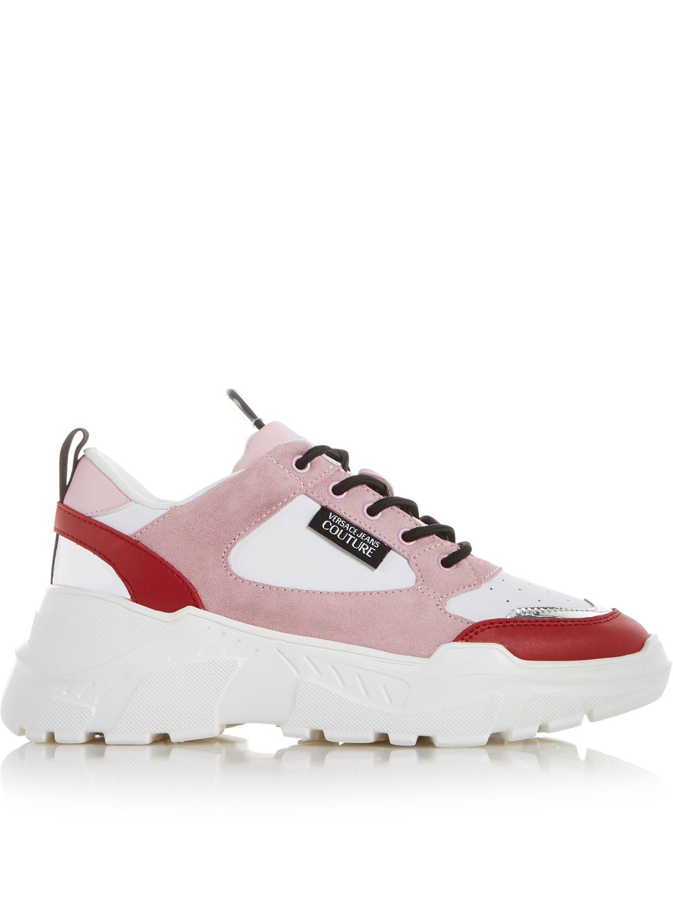 pink versace trainers