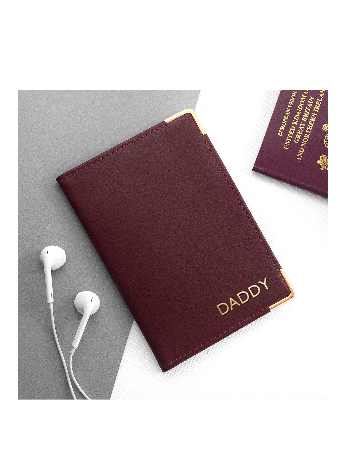 Personalised Luxury Leather Passport Cover Very Co Uk