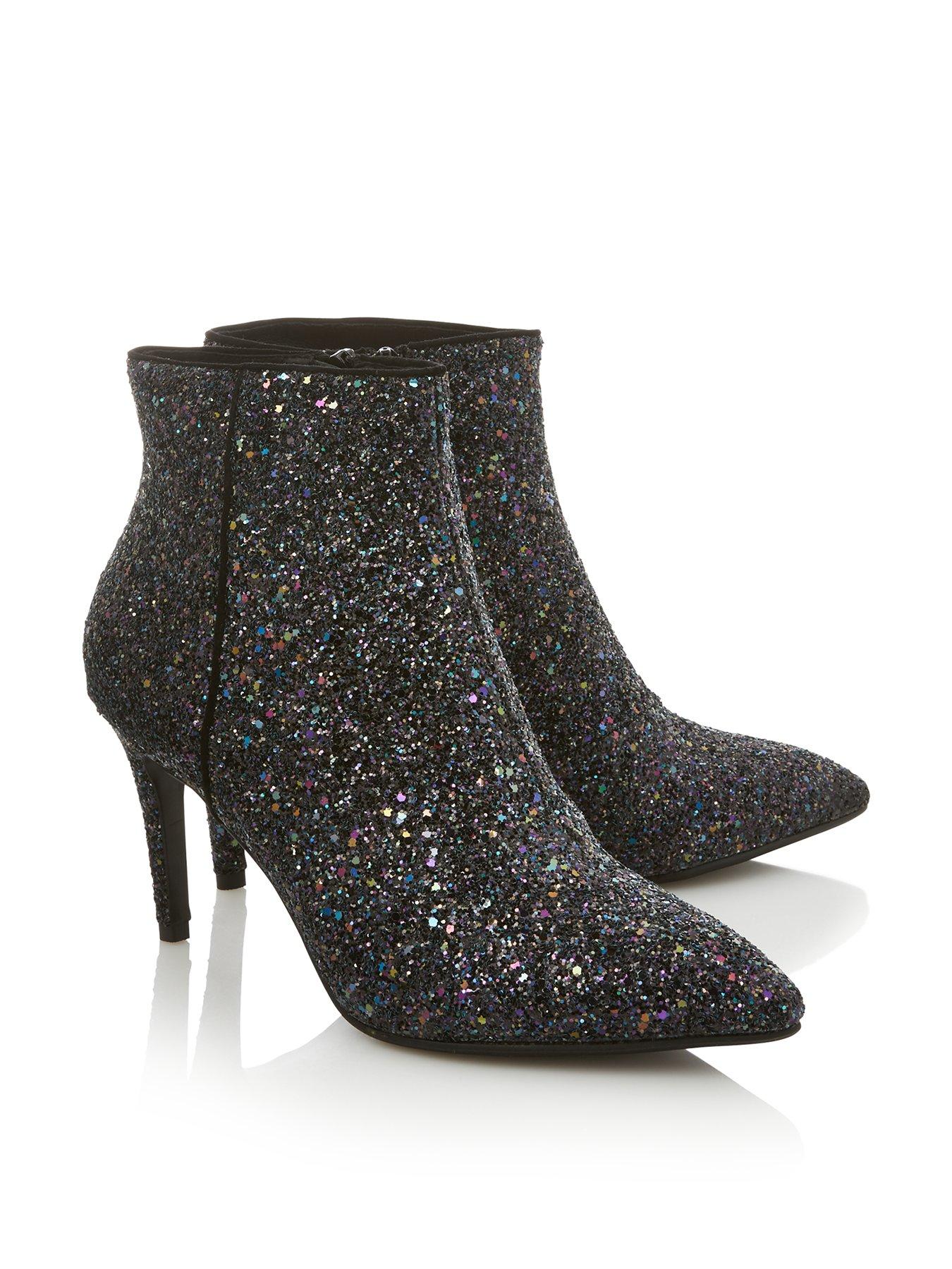 glitter ankle boots uk